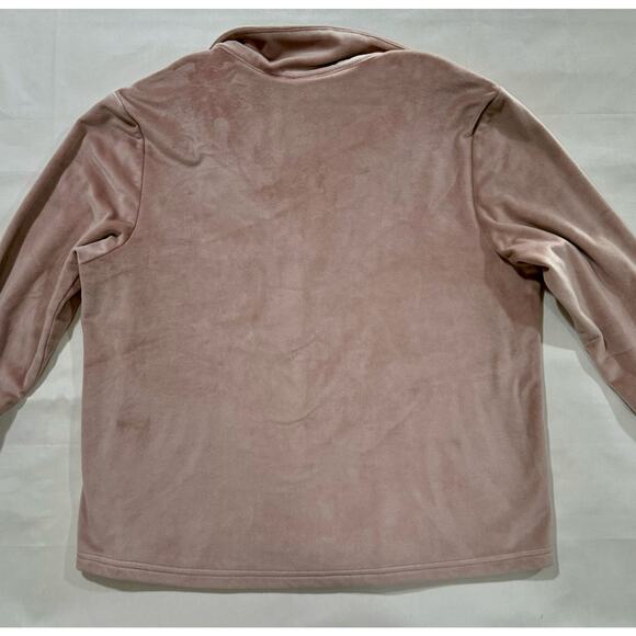 House of Harlow 1960 Blush Pink Crushed Velvet Cardigan Size Small (074) - Picture 4 of 8